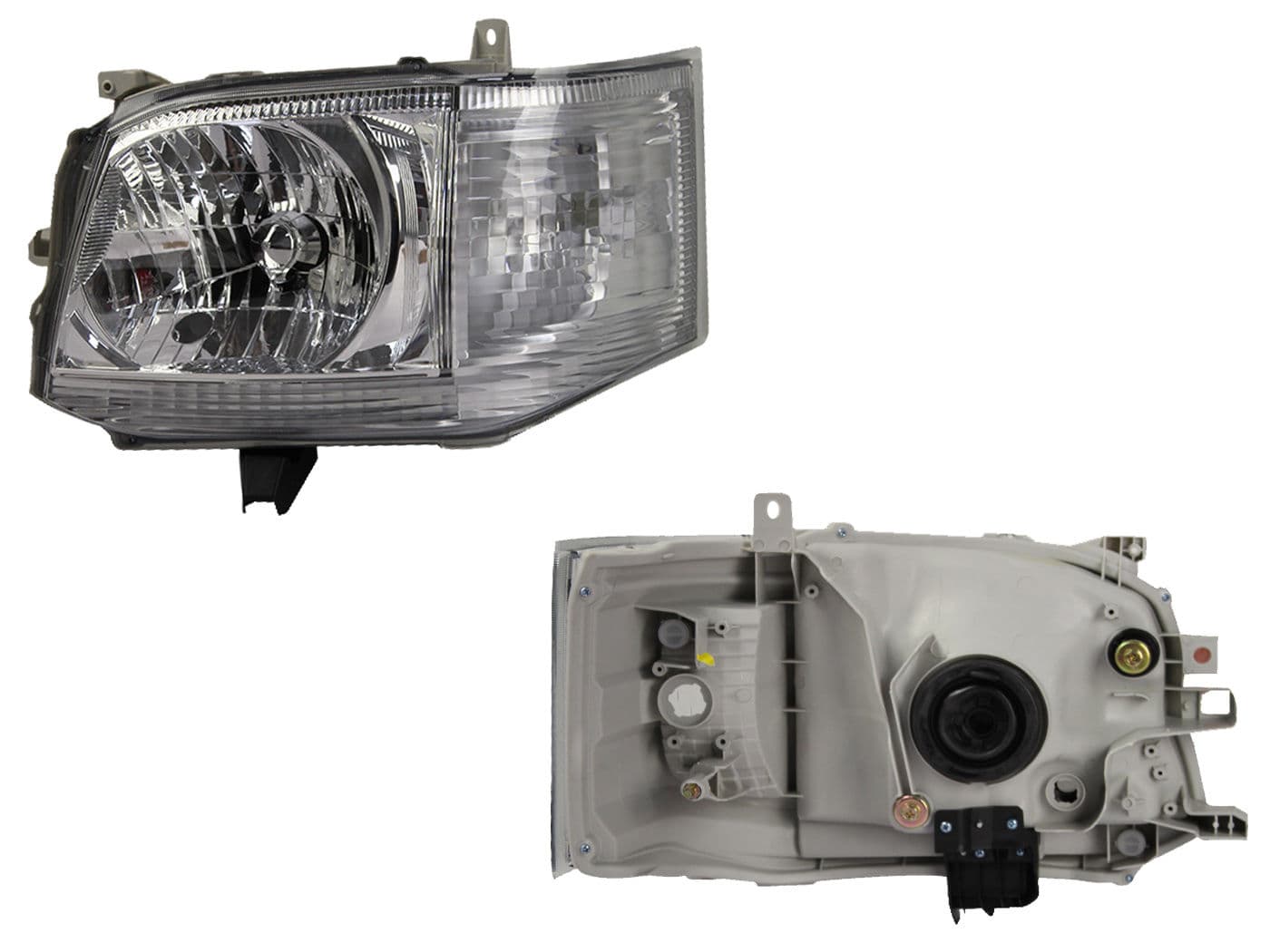 Faro Izquierdo Toyota HIACE 2011-2013 Fondo Cromado