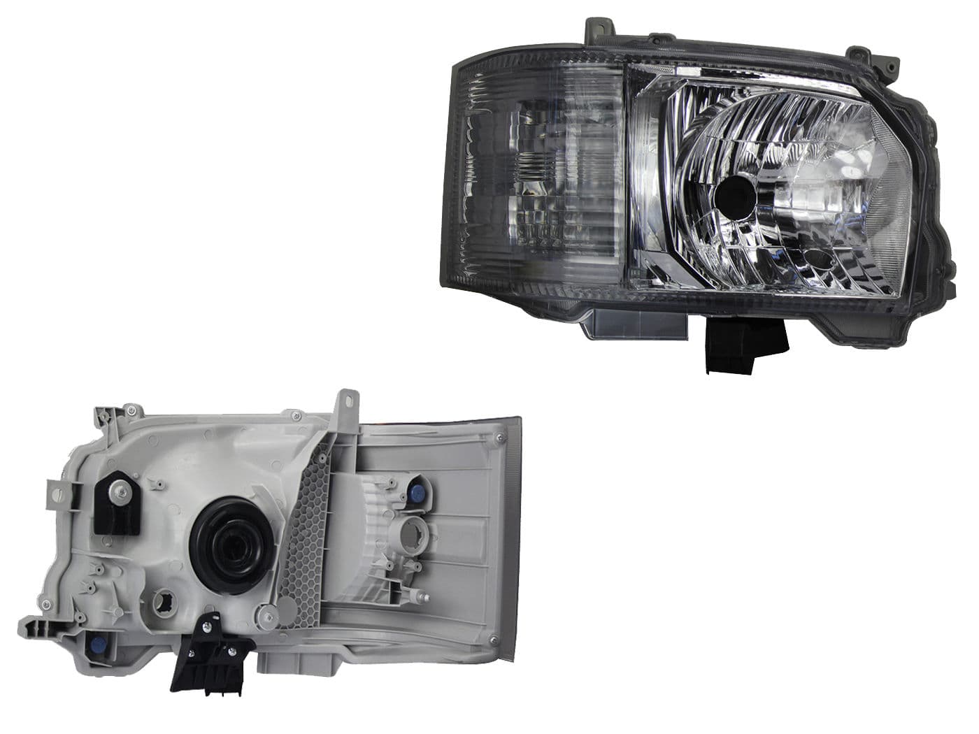Faro Derecho Toyota HIACE 2014-2019 Fondo Cromado