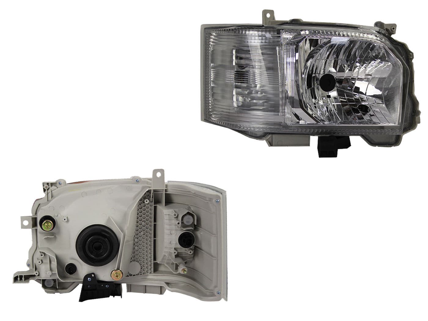 Faro Derecho Toyota HIACE 2014-2019 Fondo Cromado
