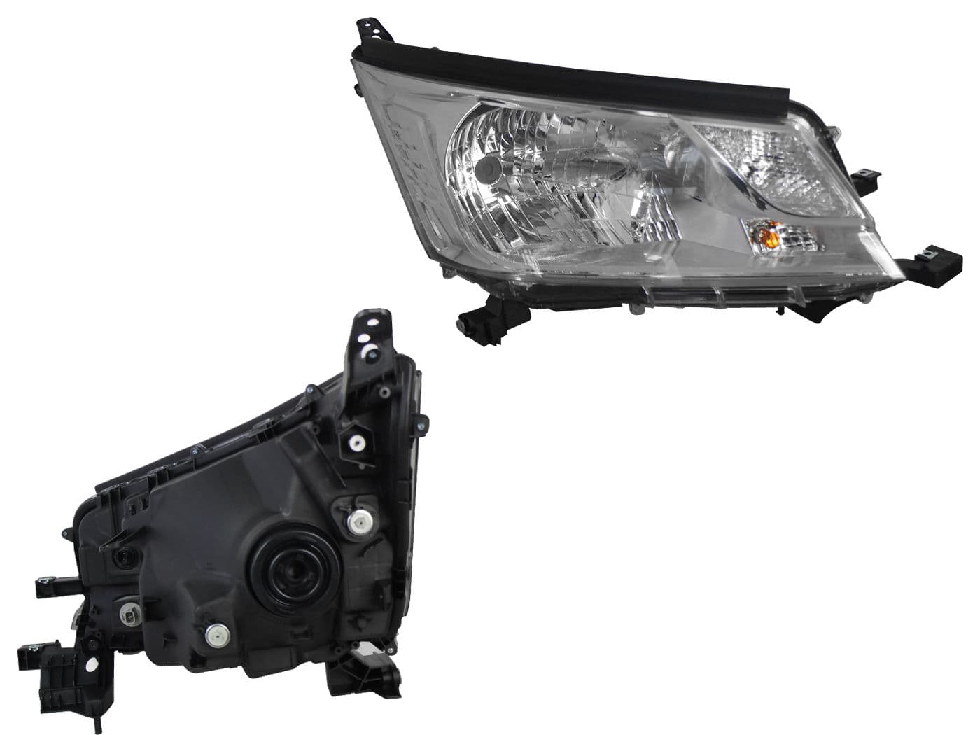 Faro Derecho Toyota HIACE 2020-2025 Fondo Cromado