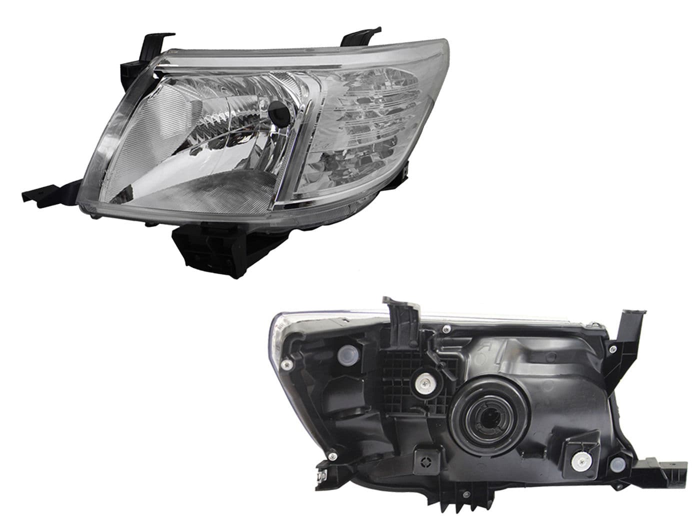 Faro Izquierdo Toyota HILUX 2012-2015 Fondo Cromado