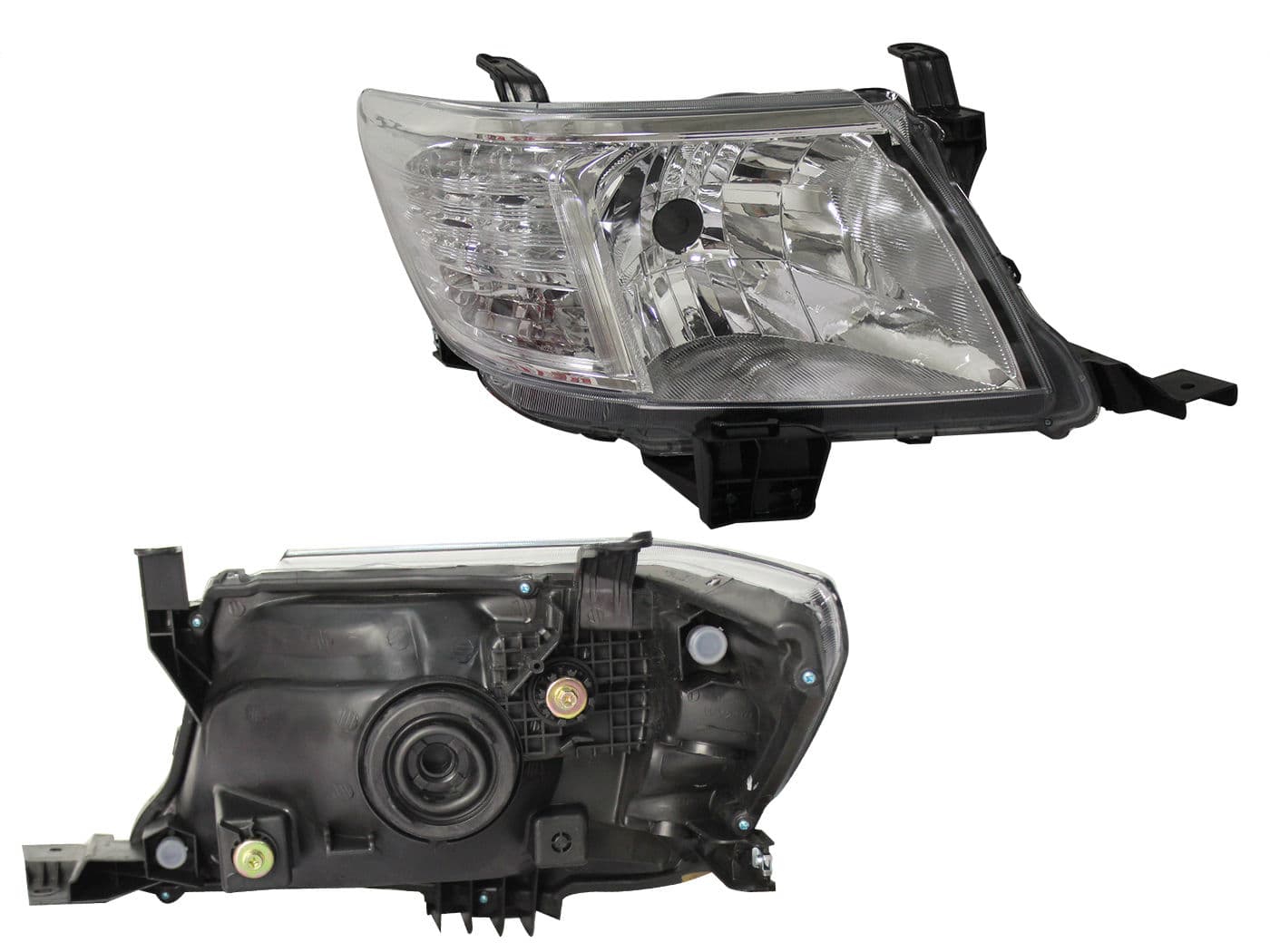 Faro Derecho Toyota HILUX 2012-2015 Fondo Cromado