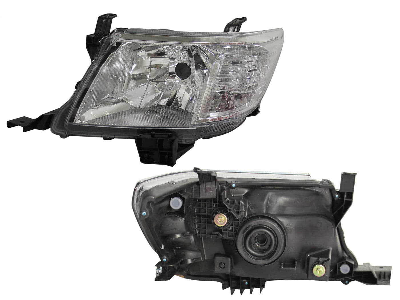 Faro Izquierdo Toyota HILUX 2012-2015 Fondo Cromado