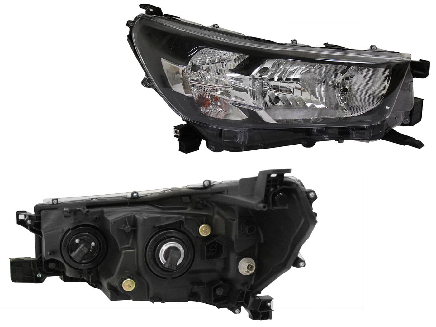 Faro Derecho Toyota HILUX 2WD SR/DIESEL MT 2021-2025 Fondo Cromado