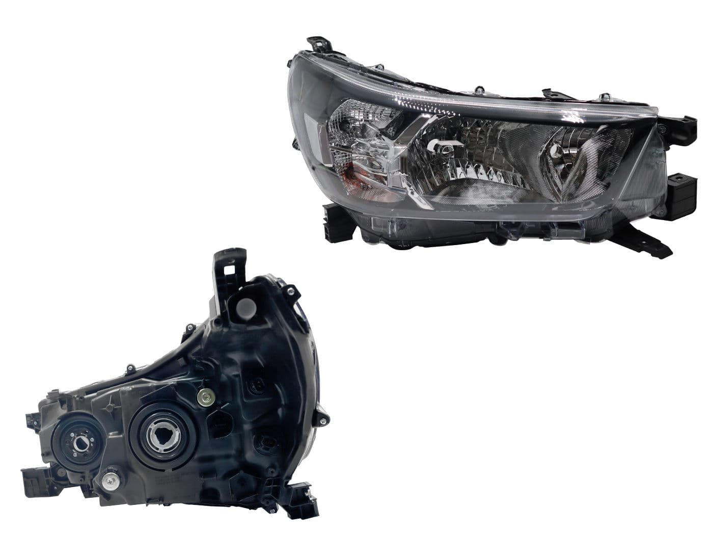 Faro Derecho Toyota HILUX 2WD SR/DIESEL MT 2021-2025 Fondo Cromado