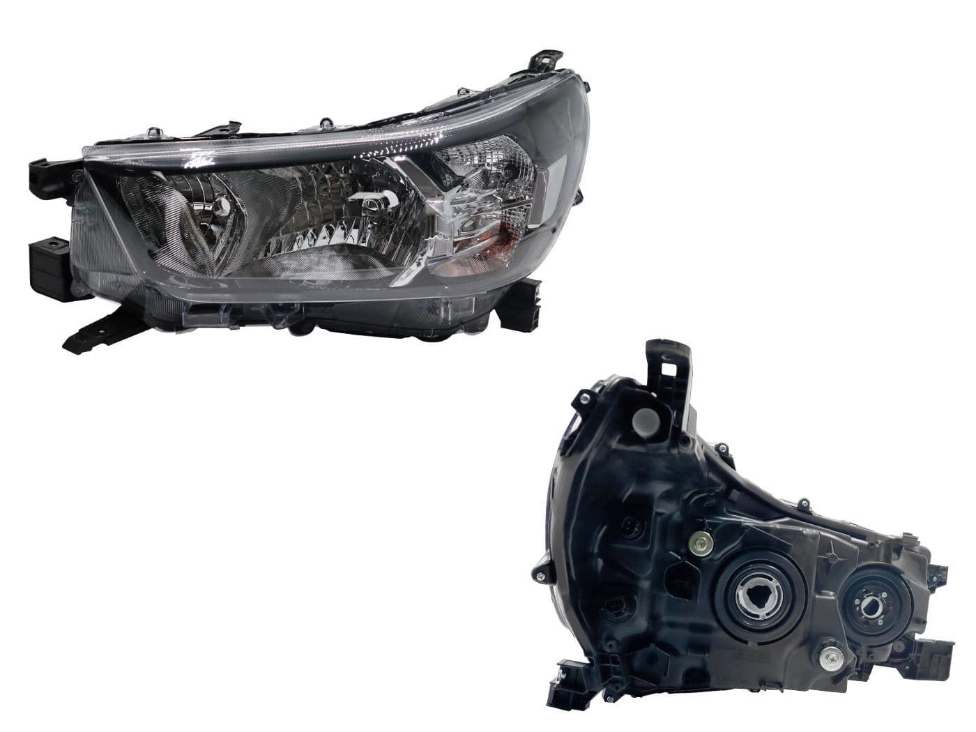 Faro Izquierdo Toyota HILUX 2WD SR/DIESEL MT 2021-2025 Fondo Cromado