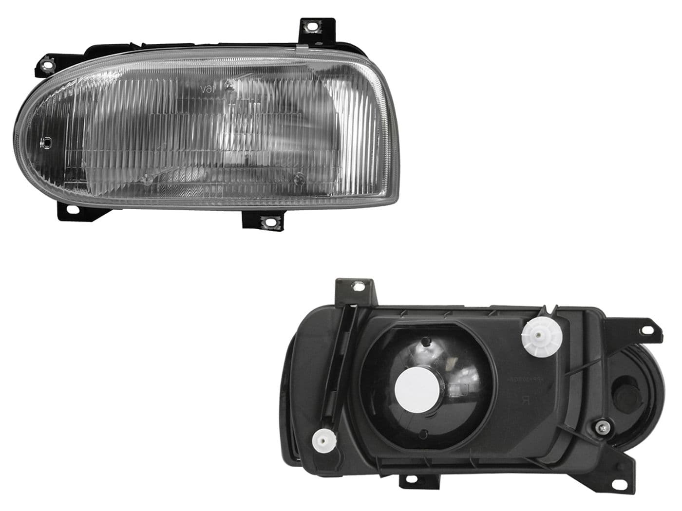 Faro Izquierdo Volkswagen GOLF A3 1993-1998 Con Base Fondo Cromado