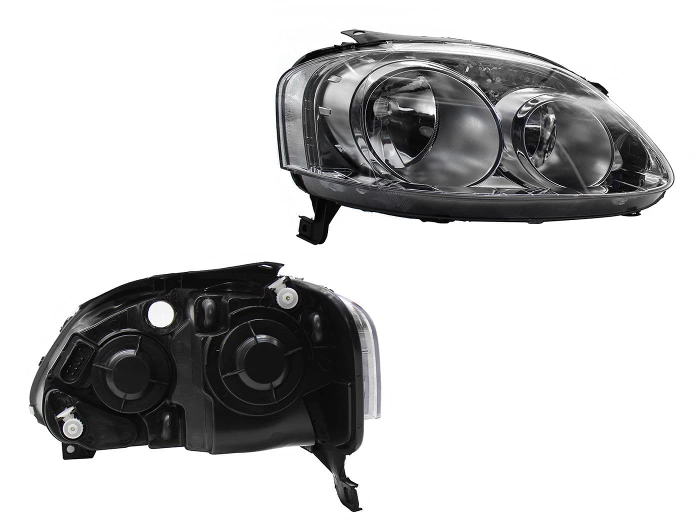 Faro Derecho Volkswagen CROSSFOX 2007-2009 Fondo Cromado