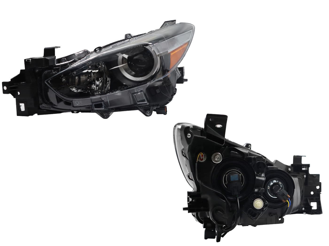 Faro Izquierdo Mazda MAZDA 3 4 Puertas 2017-2018 Con Lupa Con Mica Ámbar