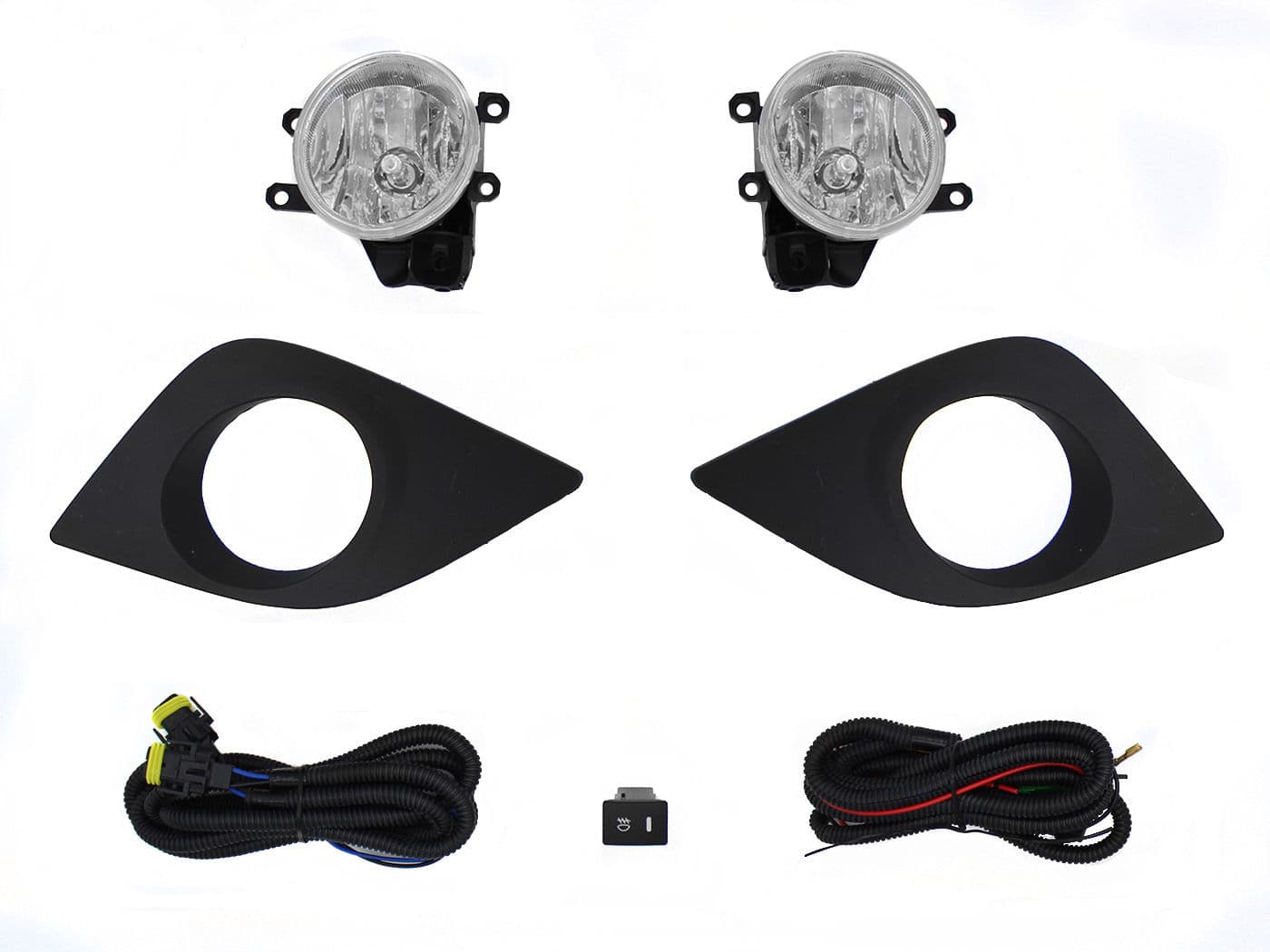 Kit Faro Aux C/Cables C/Rejillas Negras C/Focos Toyota Corolla Le 2014 2016