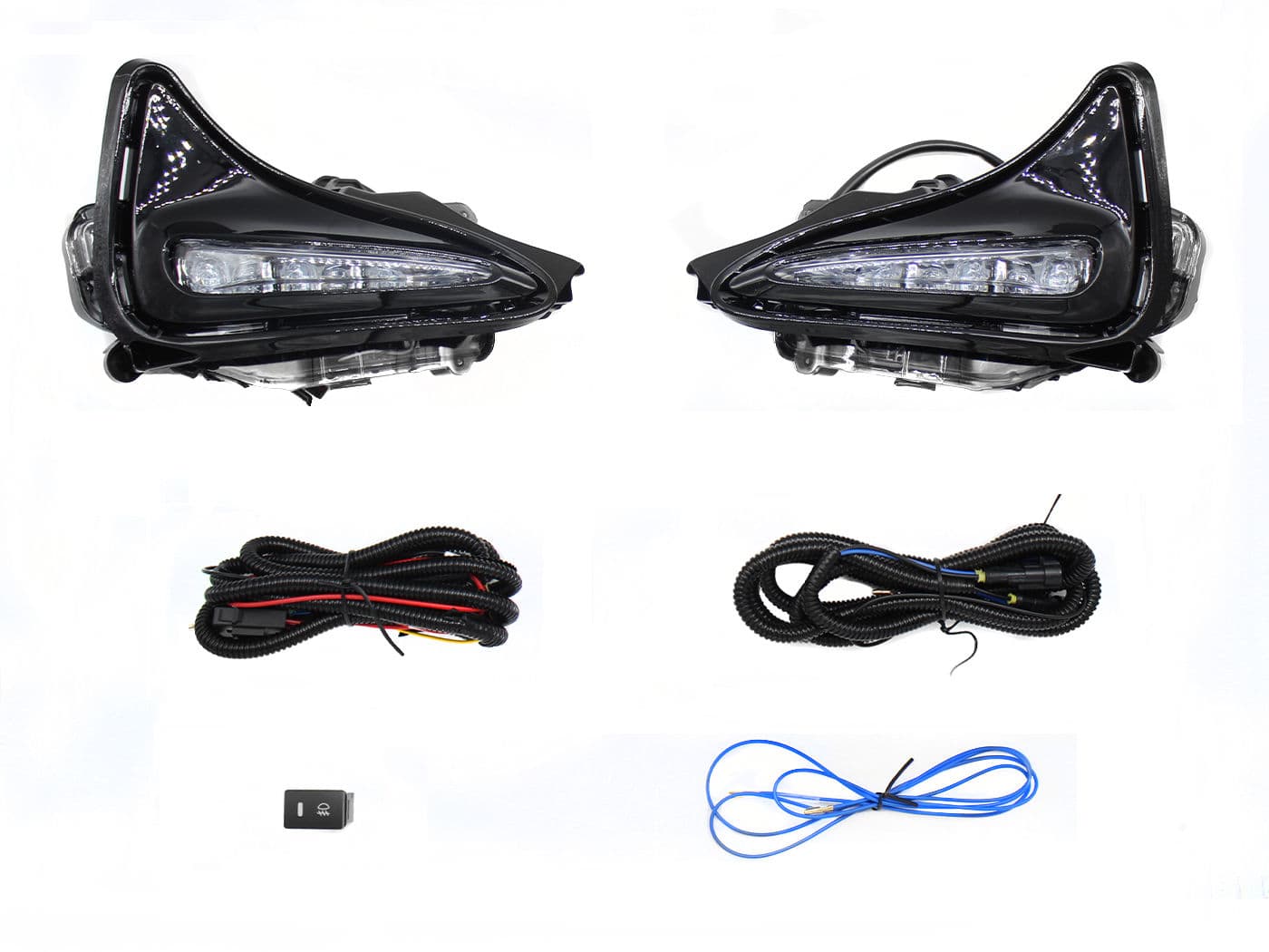 Kit Faro Aux C/Led C/Cables C/Bases Toyota Corolla Le 2017 2019