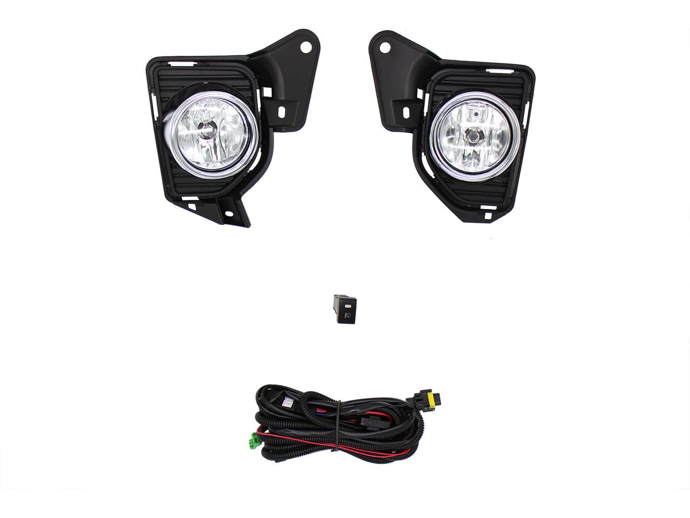 Kit Faro Aux C/Cables C/Rejillas Negras Filo Cromo C/Focos Toyota Hiace 2014 2019