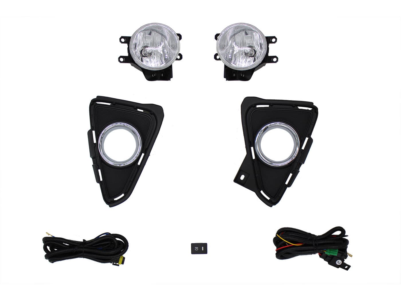 Kit Faro Aux C/Cables C/Rejillas Arillo Cromo C/Focos Toyota Rav-4 2016 2018
