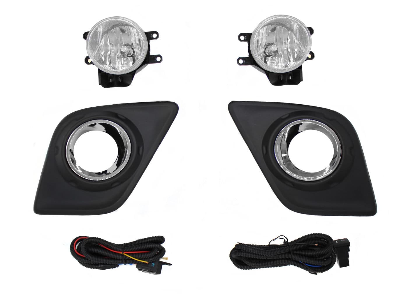 Kit Faro Aux C/Cables C/Rejillas Arillo Cromo C/Focos (Sencilla 21-22/Lujo) Toyota Hilux 2016 2020