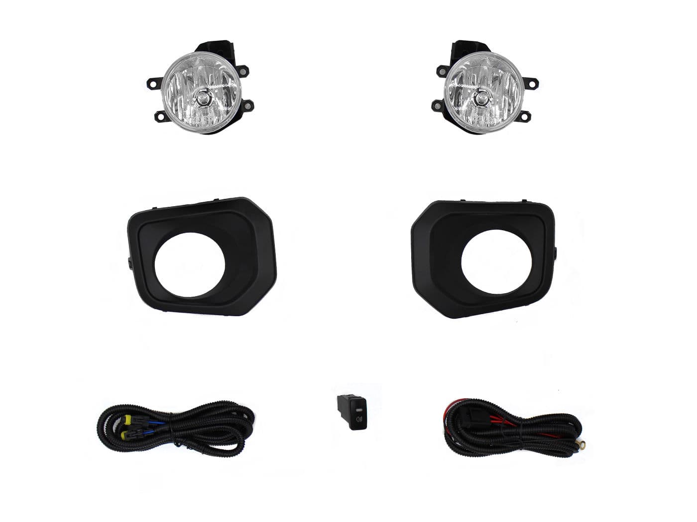 Kit Faro Aux C/Cables C/Rejillas Negras C/Focos Toyota Tacoma 2016 2018