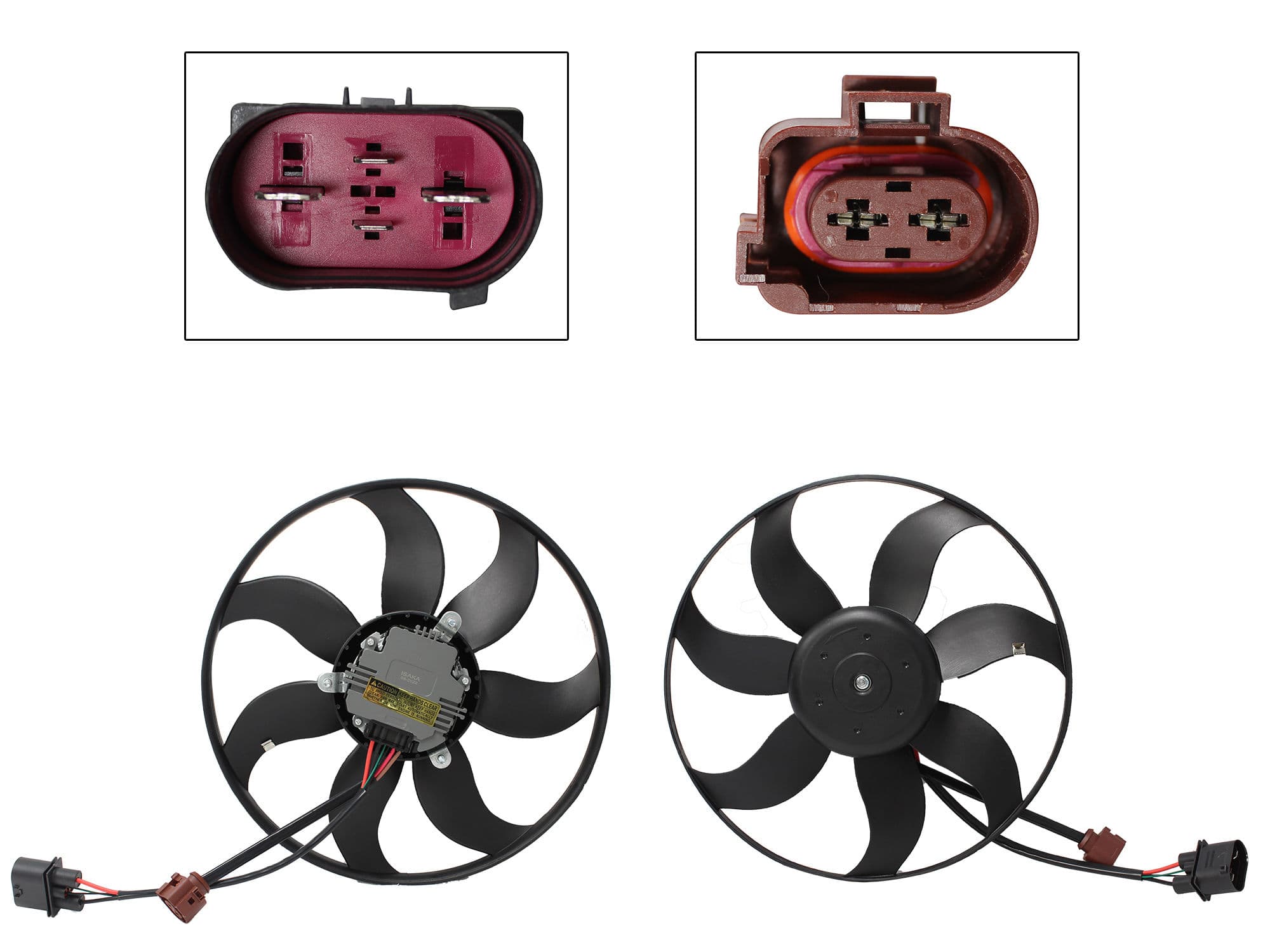 Motoventilador Volkswagen Jetta A6 Bicentenario 2.5L 2010-2018 4 Pines Sin Tolva Sin Resistencia