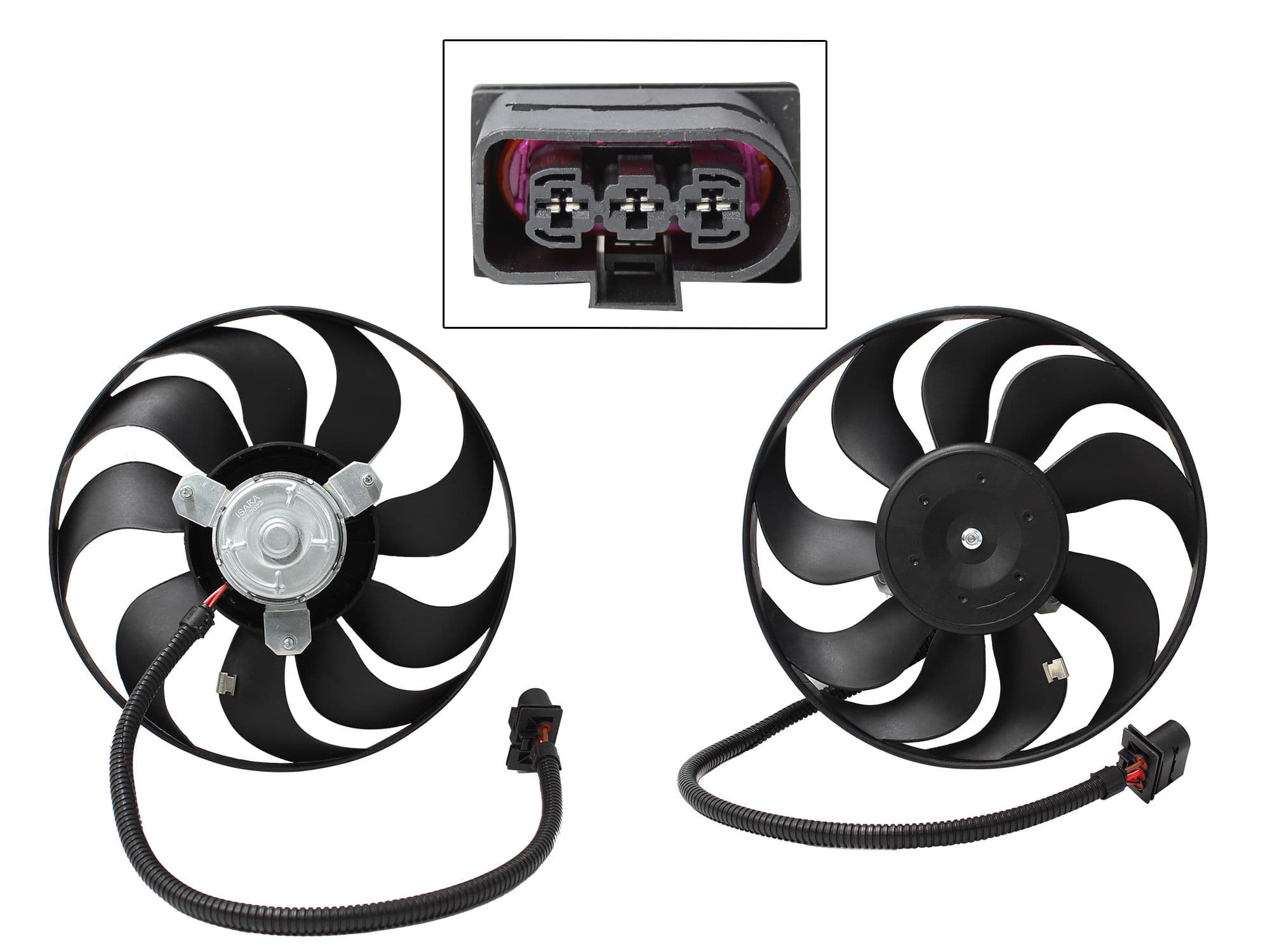 Motoventilador Volkswagen Jetta/golf A4 1.8L / 2.0L 1999-2007 Con Aire 3 Pines Sin Tolva Con Resistencia