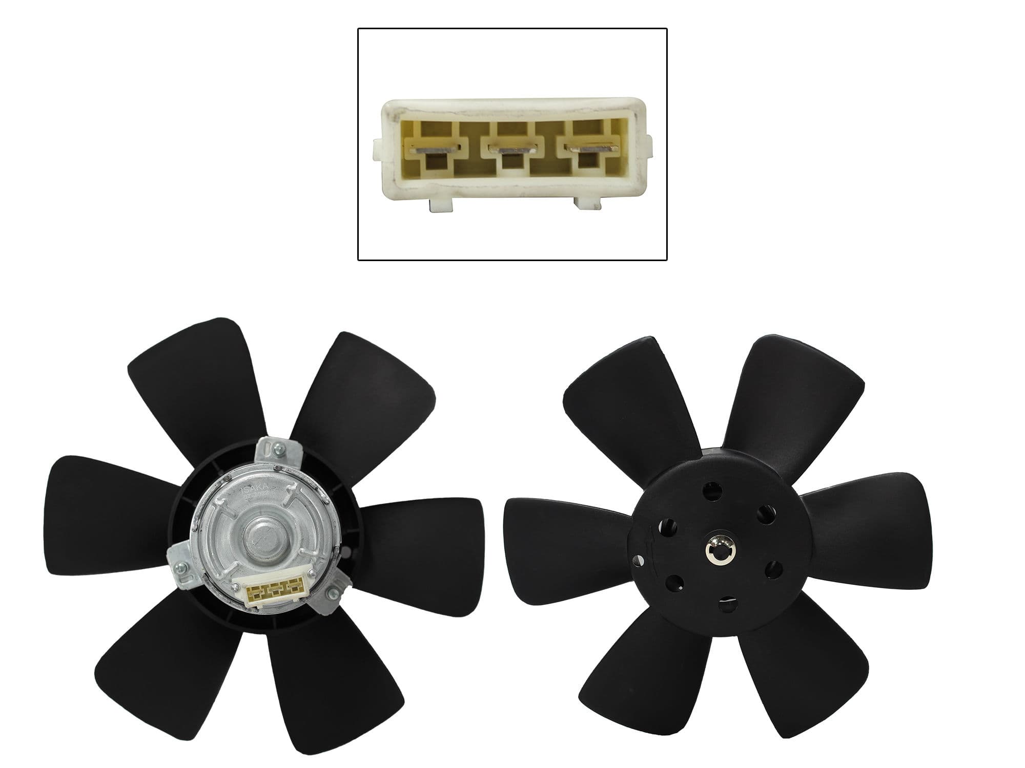 Motoventilador Volkswagen Jetta/golf A2 1.8L 1987-1992 Con Aire 3 Pines Sin Tolva Con Resistencia