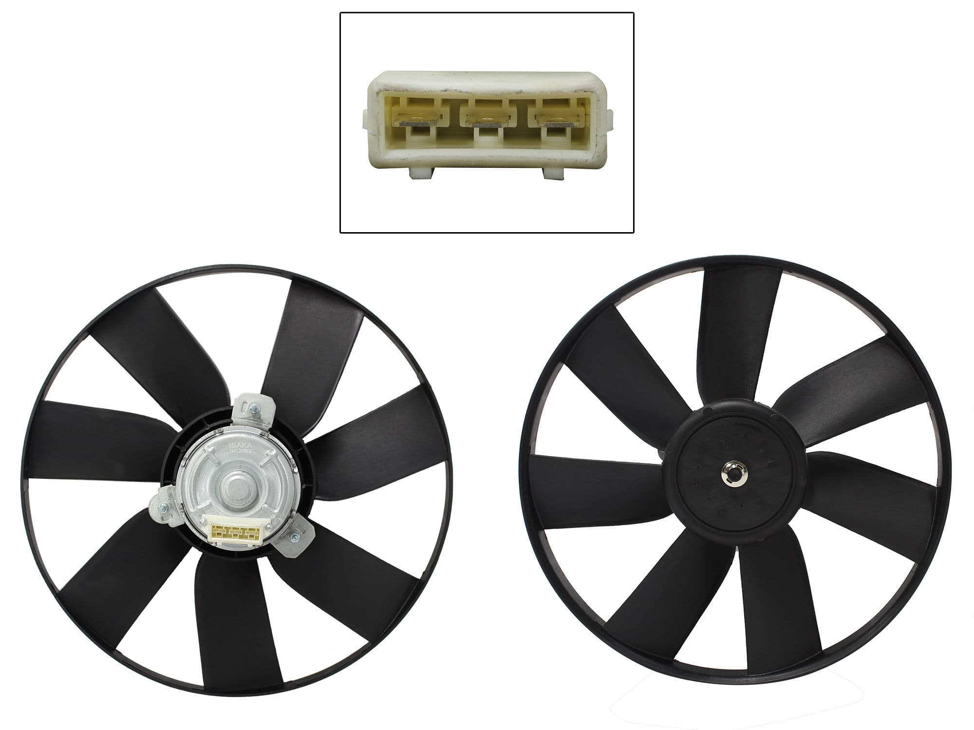 Motoventilador Volkswagen Jetta/golf A3 1.8L / 2.0L 1993-1998 Sin Aire 3 Pines Sin Tolva Con Resistencia