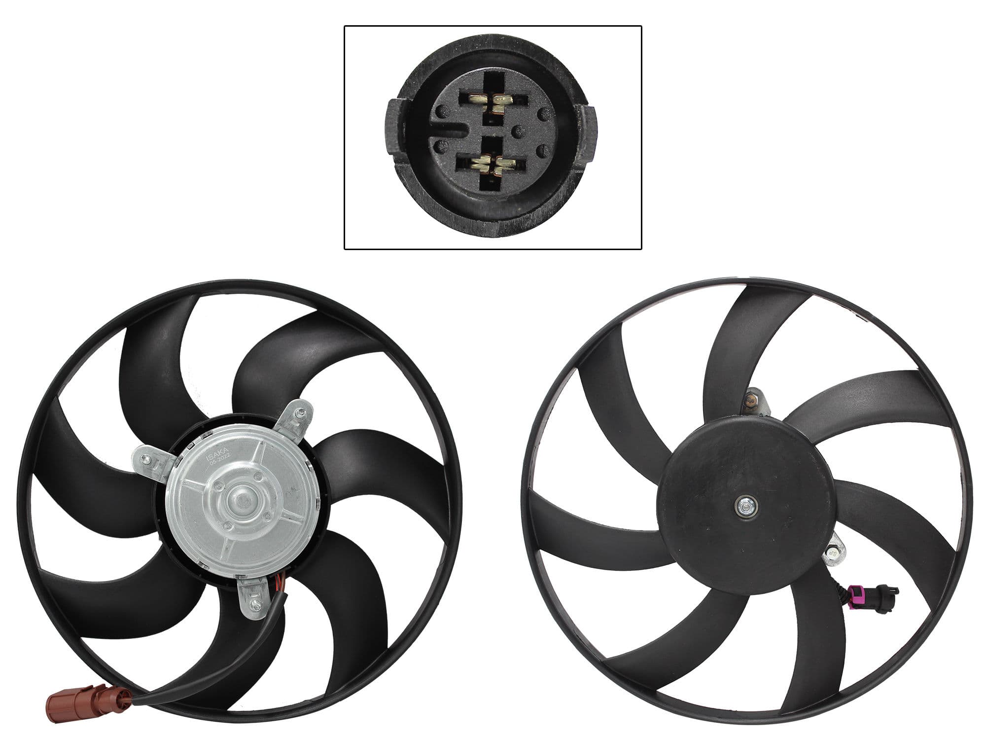 Motoventilador Volkswagen Derby 1.8L 1999-2009 Con Aire 2 Pines Sin Tolva Sin Resistencia