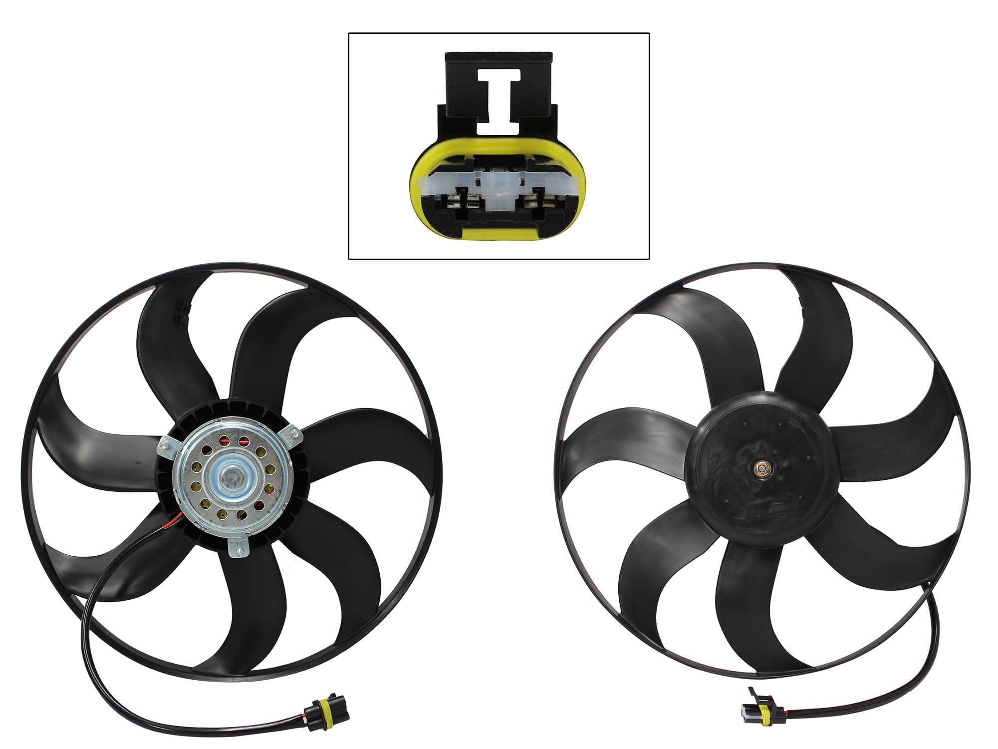 Motoventilador Volkswagen GOL 1.6L 2008-2021 Con Aire 2 Pines Sin Tolva Sin Resistencia