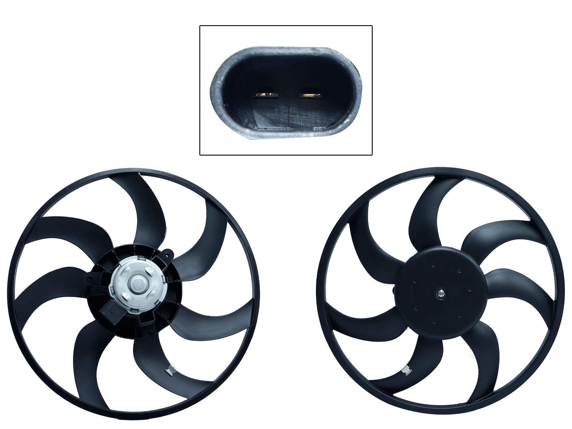 Motoventilador Volkswagen GOL 1.6L 2008-2021 Sin Aire 2 Pines Sin Tolva Con Resistencia