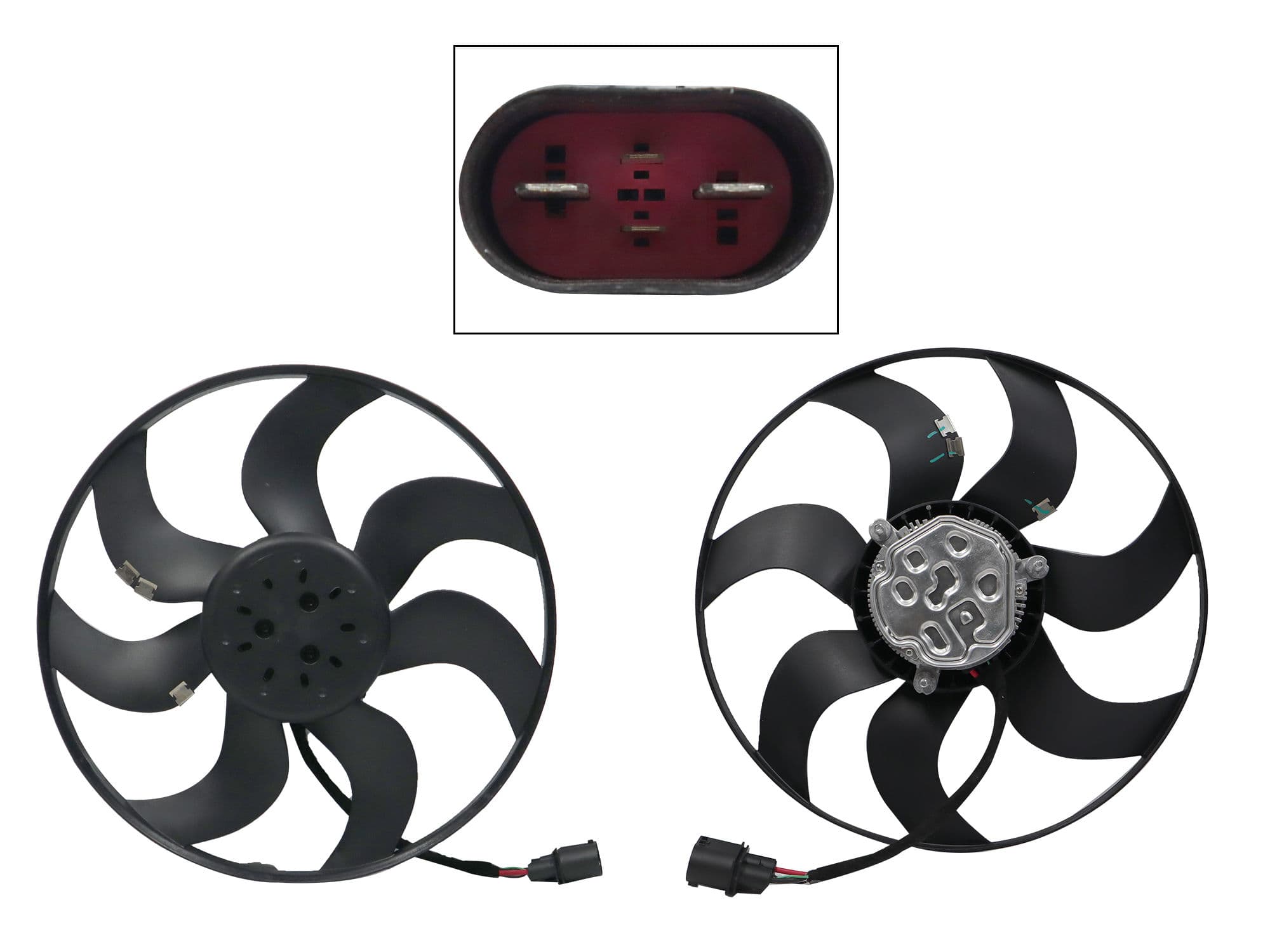 Motoventilador Volkswagen Vento 1.6L 2016-2022 Con Aire 4 Pines Sin Tolva Sin Resistencia