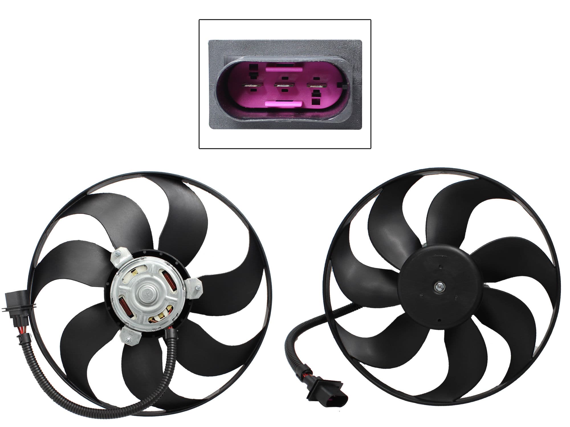 Motoventilador Volkswagen Lupo/polo 1.6L / 2.0L 2003-2016 3 Pines Sin Tolva Con Resistencia
