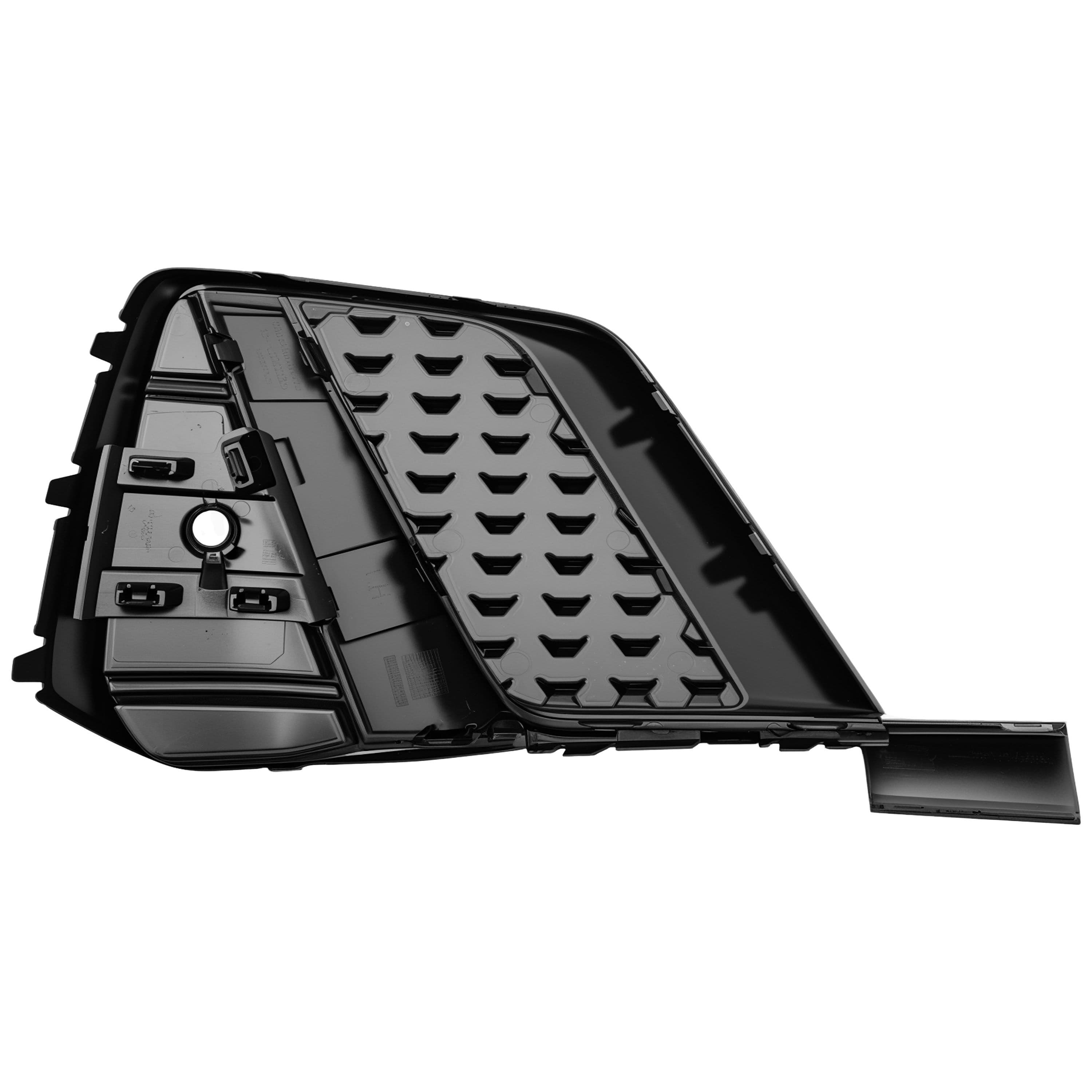 Rejilla Fascia Delantera Izquierdo Audi A1 2020-2026 Corrugada Con Moldura Gris Con Hoyo Para Sensor S-Line