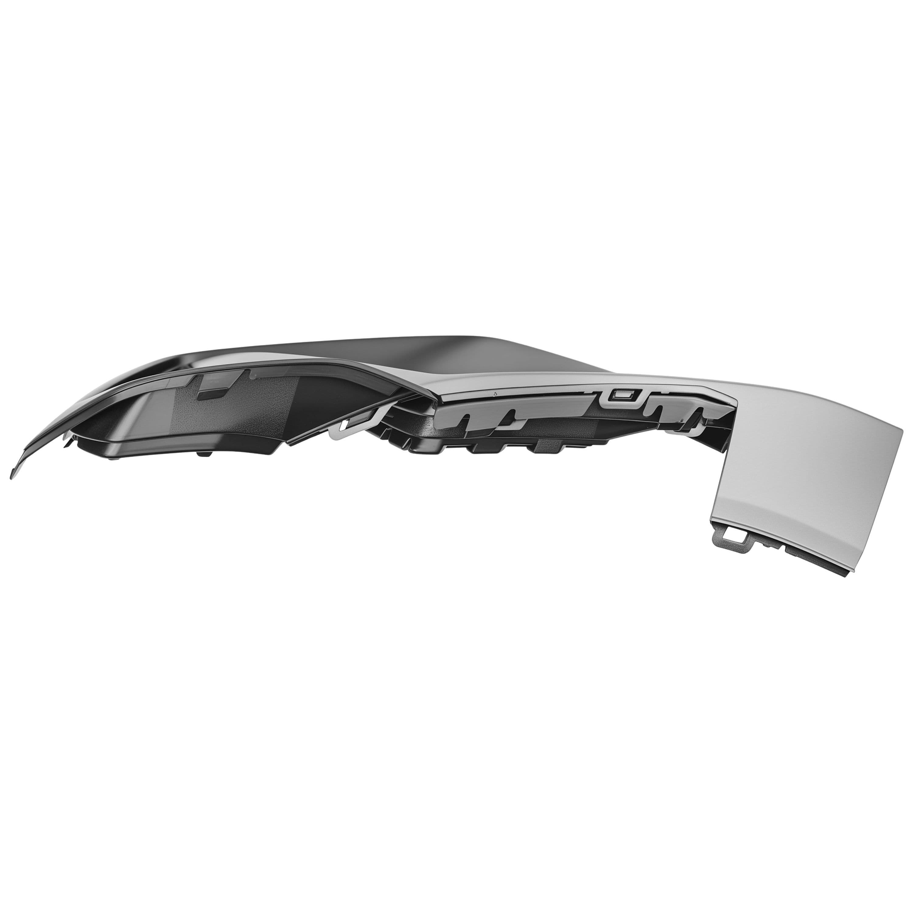 Rejilla Fascia Delantera Derecho Audi A1 2020-2026 Corrugada Con Moldura Gris Sin Hoyo Para Sensor S-Line