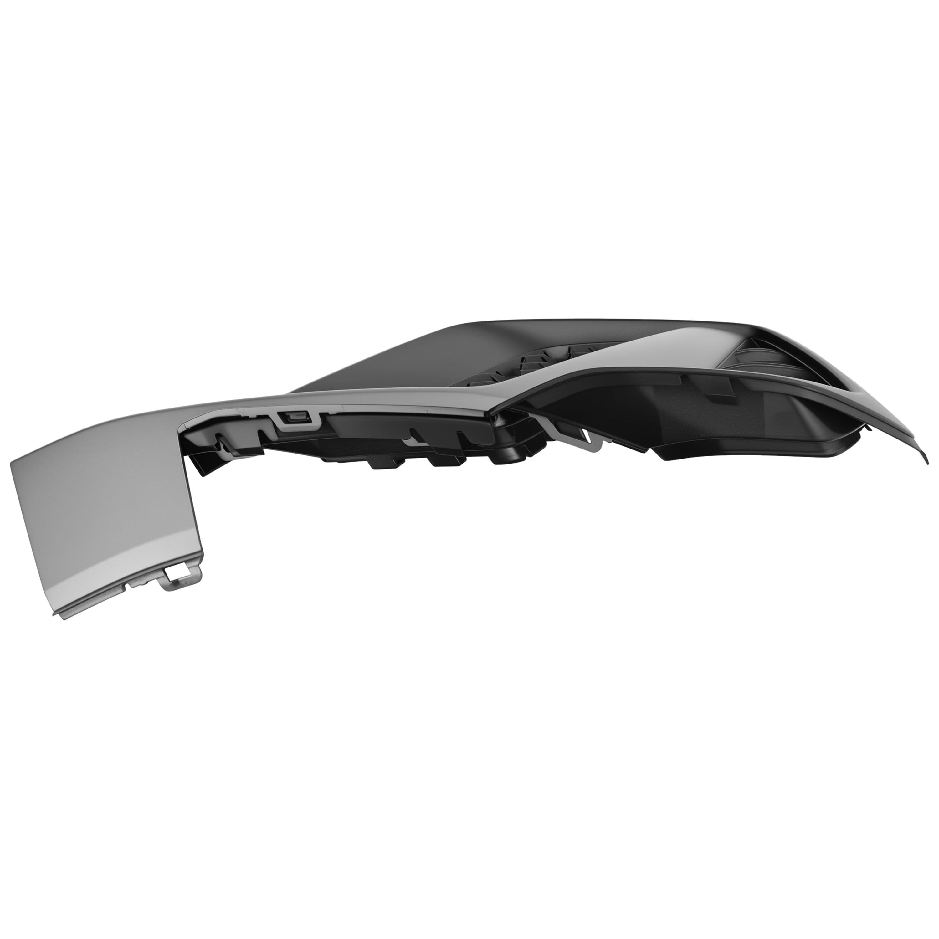 Rejilla Fascia Delantera Izquierdo Audi A1 2020-2026 Corrugada Con Moldura Gris Sin Hoyo Para Sensor S-Line