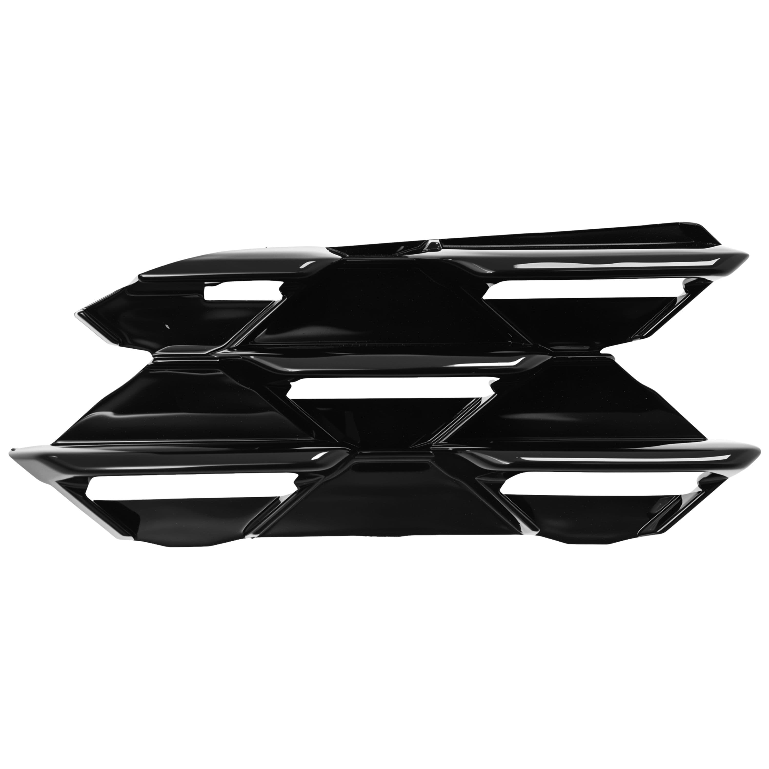 Moldura Rejilla Delantera Derecho Mazda 3 2019-2025 Sin Hoyo Para Sensor Exterior Negro Mate 4 Puertas