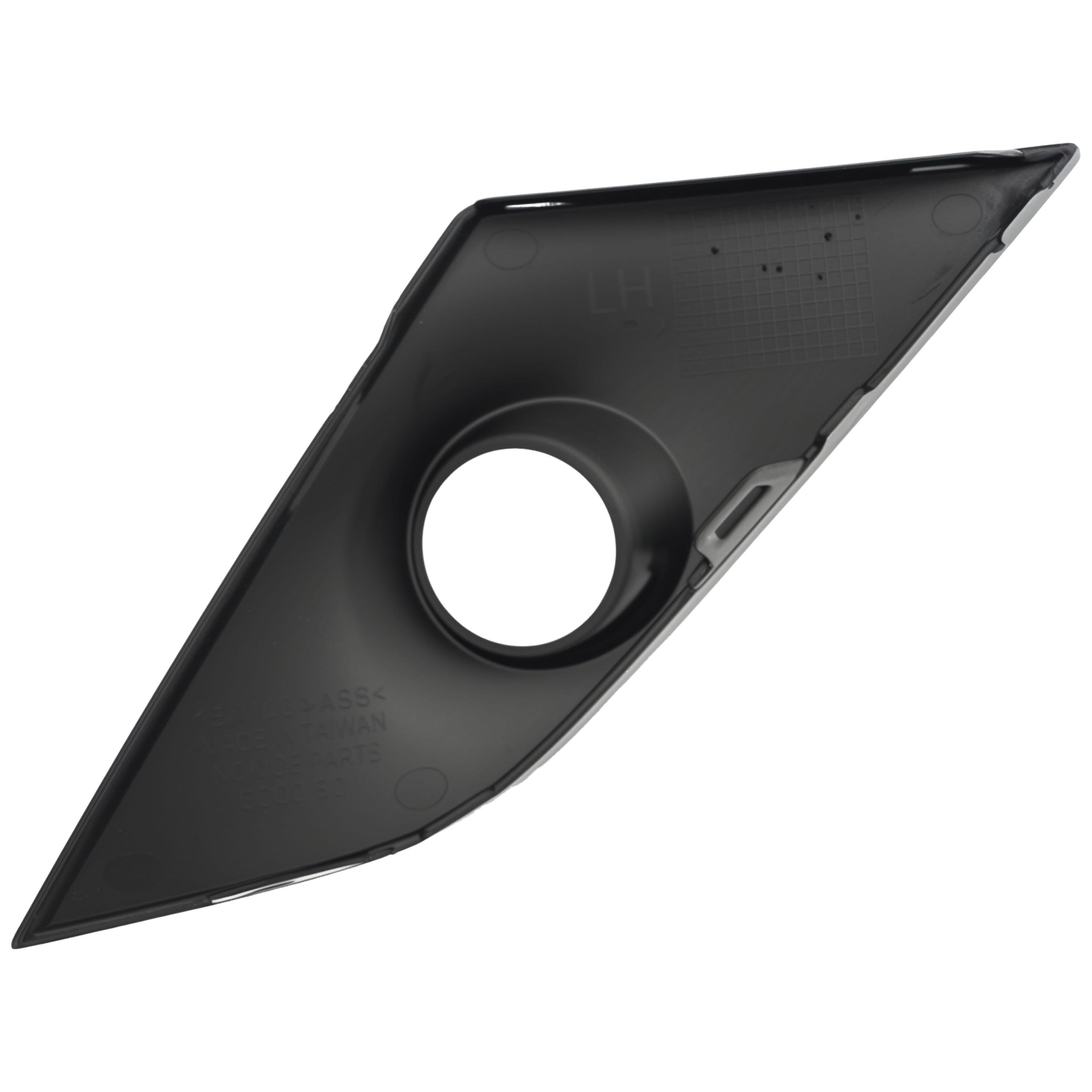 Moldura Rejilla Delantera Izquierdo Mazda Cx-3 2019-2022 Negro Brillante Con Hoyo Para Faro