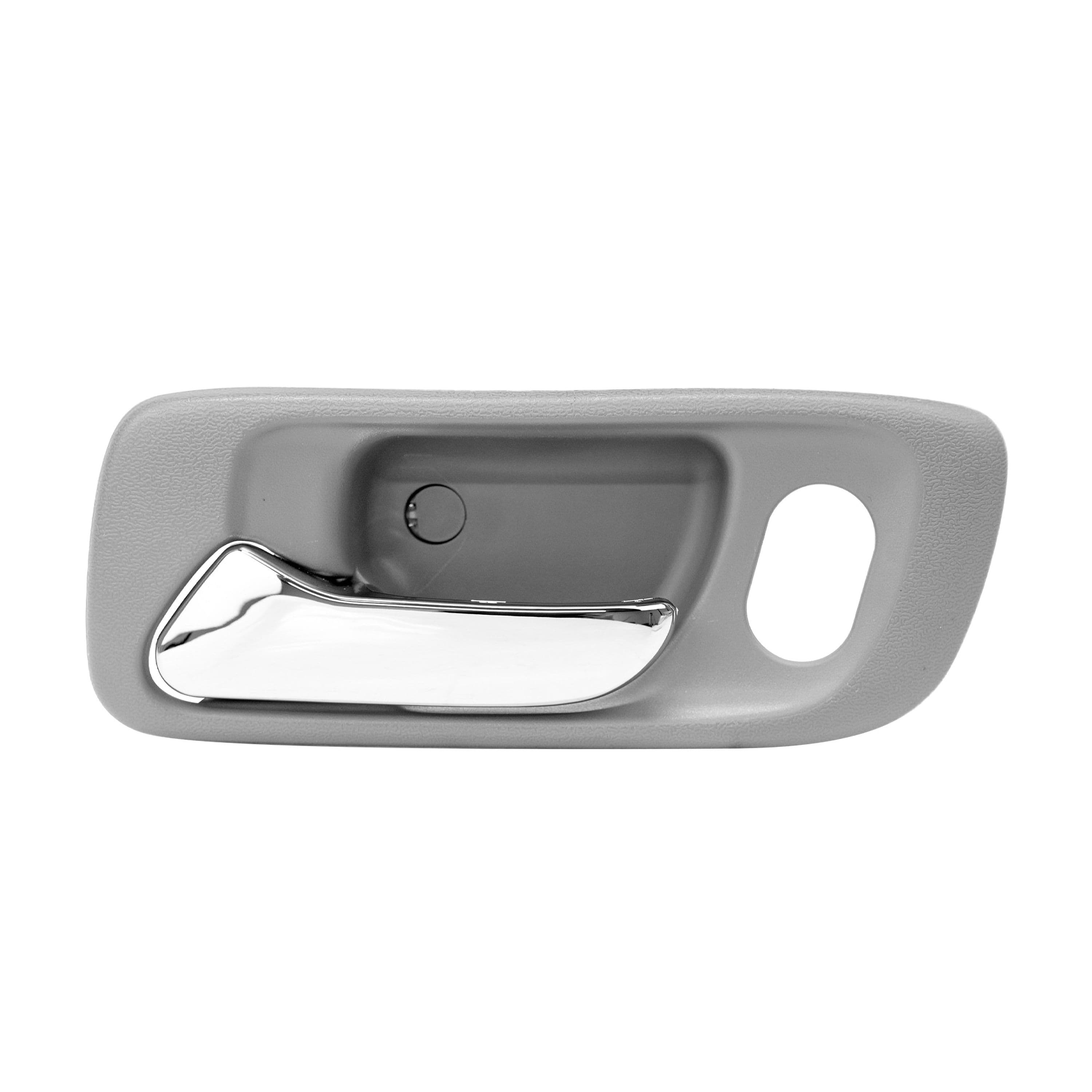 Manija Interior Izquierdo Honda Accord 1998-2002 Gris Claro/Cromado Plástico Con Hoyo Para Seguro Delantera