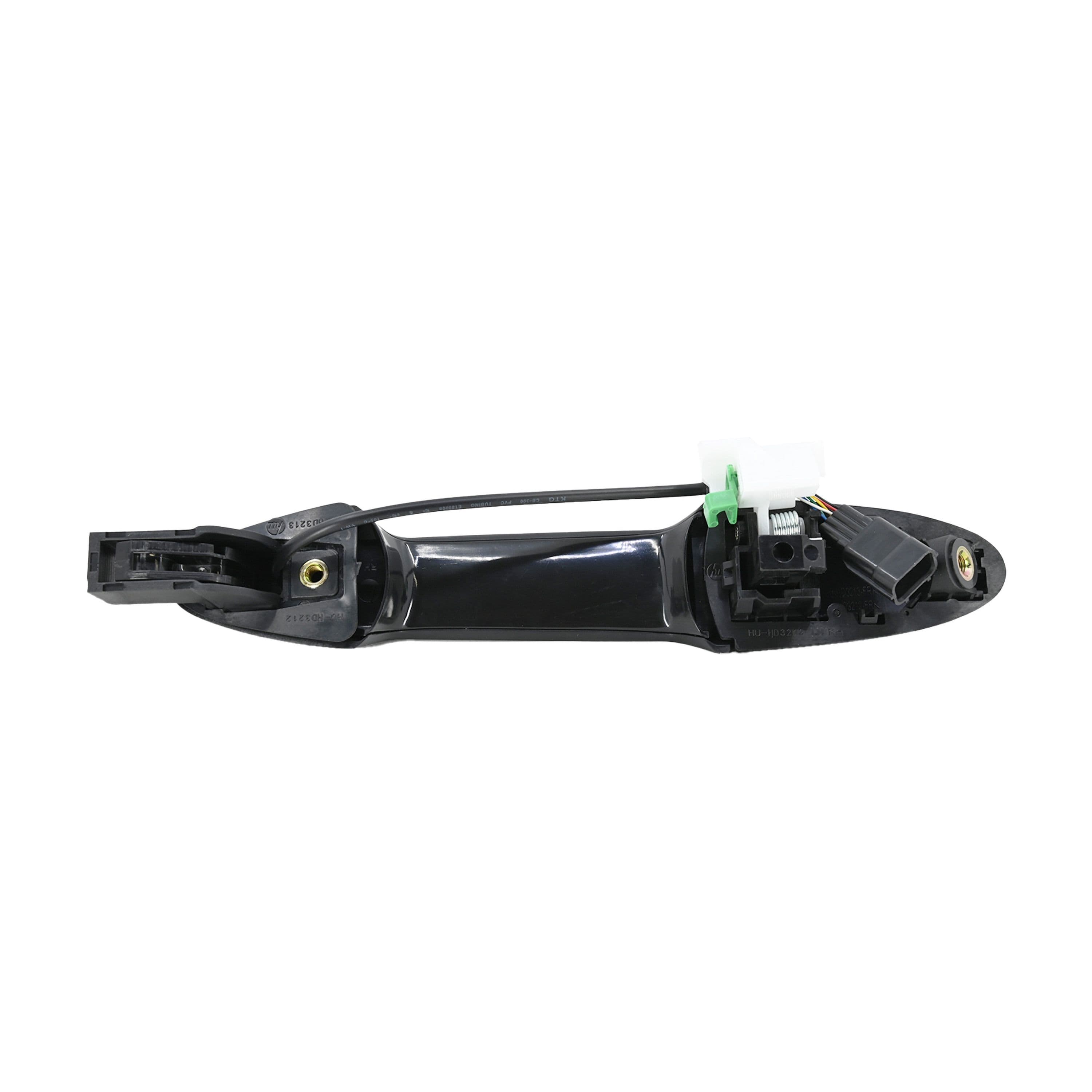 Manija Exterior Derecho Honda Fit 2015-2018 Negro Lisa Plástico Con Sensor 6 Pins Sin Hoyo Para Llave Delantera