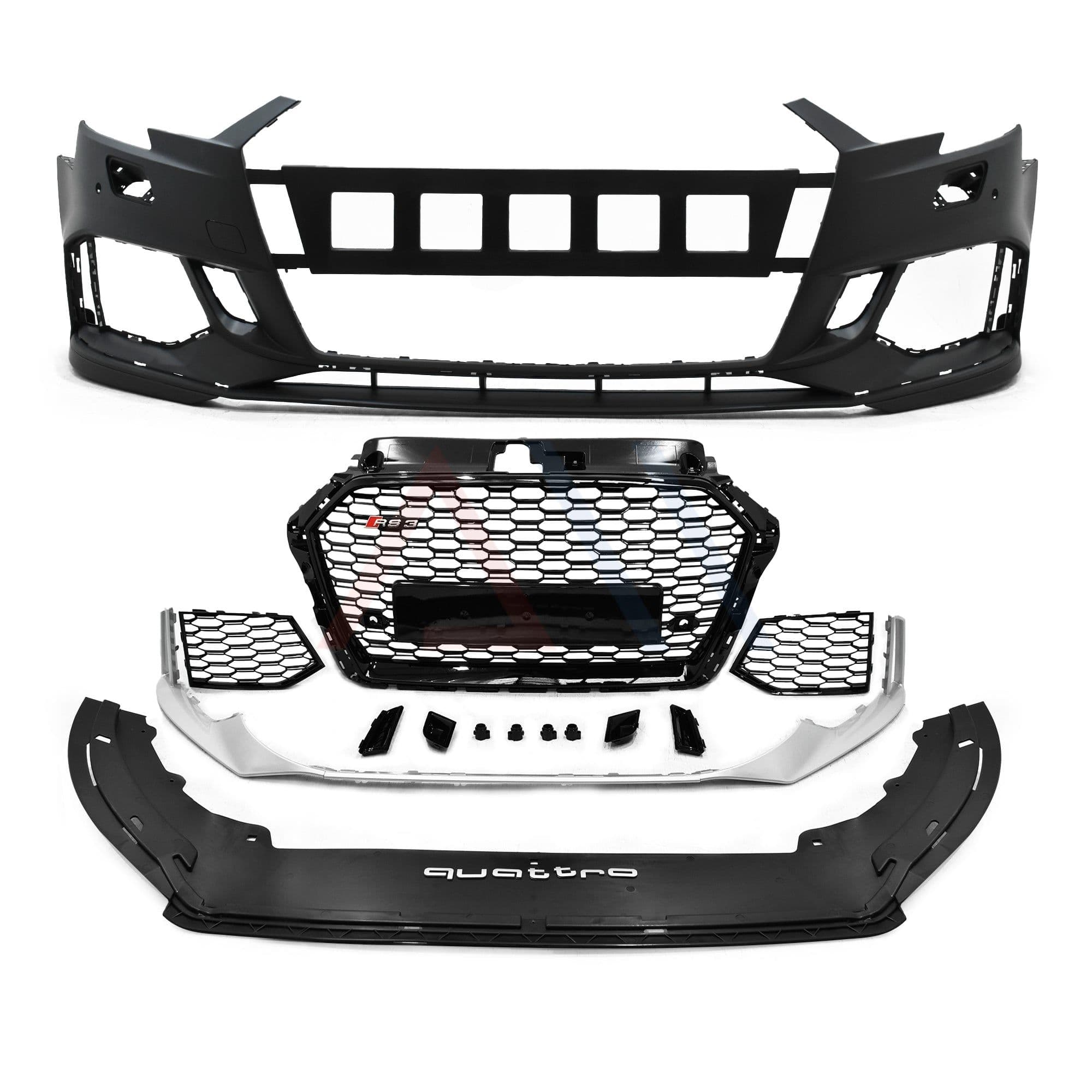 Fascia Audi RS3 2017-2020 Completa Con Accesorios Delantera