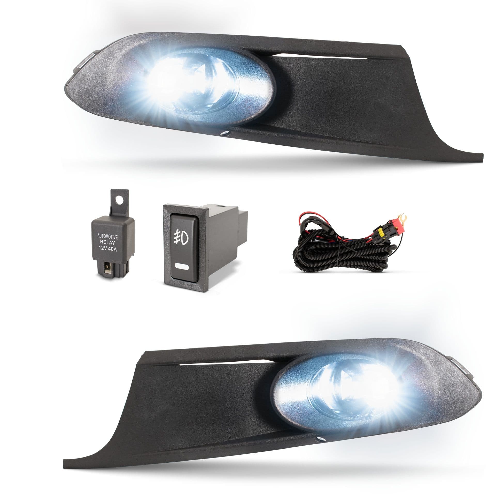 Kit faros niebla Volkswagen Jetta 2011-2014 con Focos LED con arnes switch universal