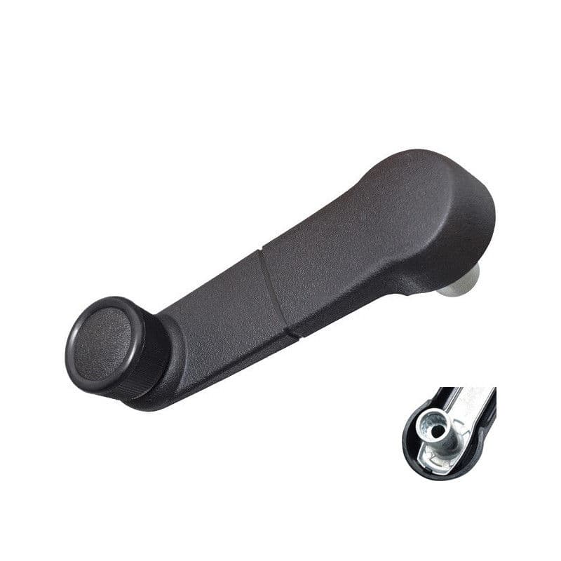 Manija De Elevar Ford F-150/F-250/F-350 1987-2014 Negra Vastago Largo Zinc Con Plastico Negro Refuerzo De Zinc Hushan