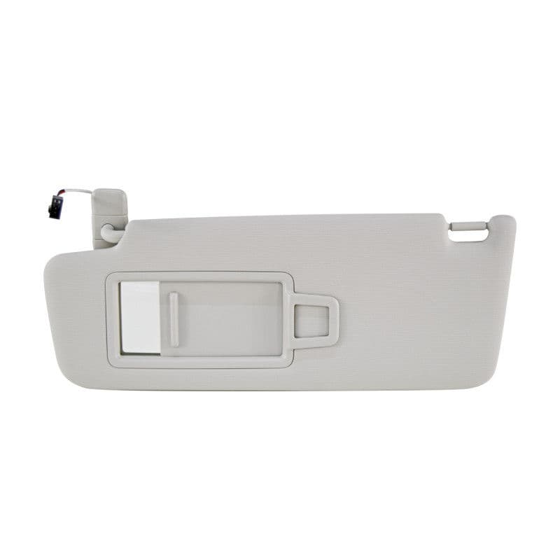 Visera Volkswagen Golf Sportwagen 2014-2020 Con Gancho 1 Pieza Con Espejo Con Luz Gris Claro Plastico 2 Pines Generica Tipo Original Izquierdo Delantera Tipo Original