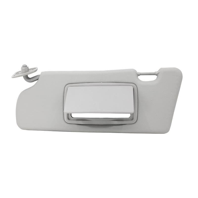 Visera Ford Courier 2001-2010 Con Espejo Sin Luz Gris Claro Vinipiel Generica Tipo Original Izquierdo Delantera Generica