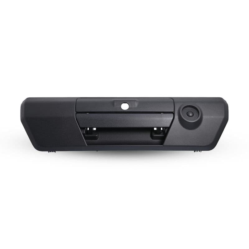 Manija De Tapa Ford F-150 2021-2025 Con Hoyo Para Camara 1 Pieza Con O Sin Hoyo Para Luz Led Corrugada Negra Plastico Tapa Caja Trasera Hushan