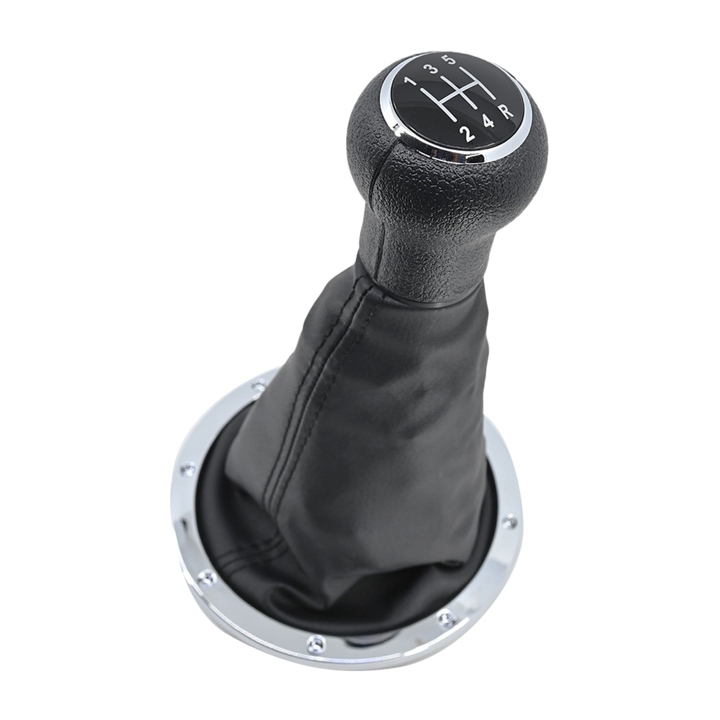 Perilla Volkswagen Pointer Pick Up 1994-2010 Con Negro/Plata 5 Velocidades Vinipiel Tipo Original