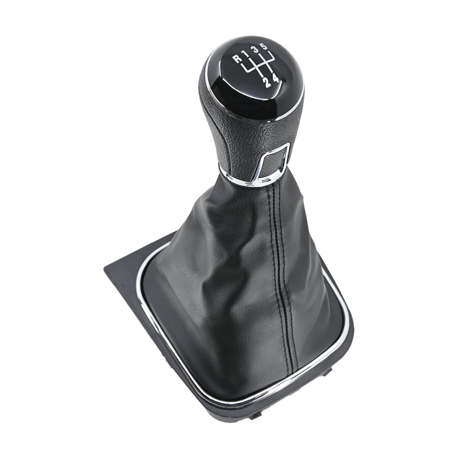 Perilla Volkswagen Jetta 2011-2014 Con Negra/Cromo 5 Velocidades Vinipiel Tipo Original