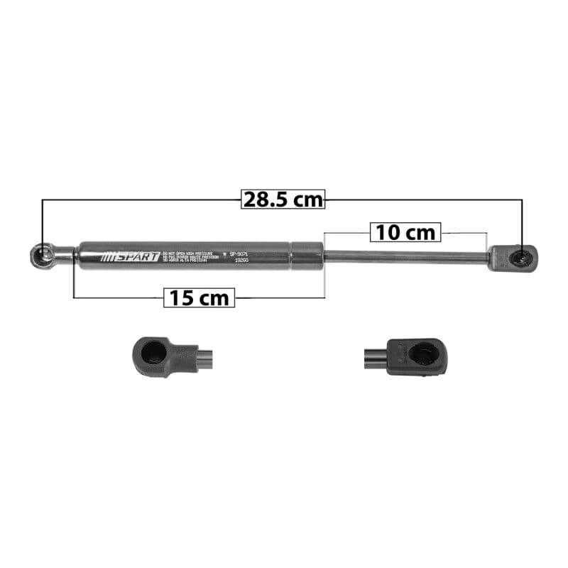 Amortiguador Cofre Bmw X3 2004-2010 28.5 15 10 Entrada Tipo 1 Entrada 2 Tipo 9 750 168.61 76.48 690 155.12 70.36 Spart Tur Derecha/Izquierda Spart
