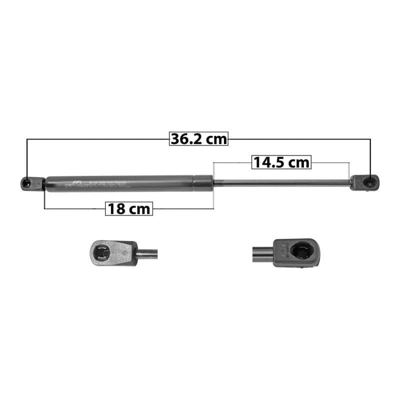 Amortiguador Cofre Ford F-150 2009-2014 36 18 14.5 Entrada Tipo 18 Entrada 2 Tipo 9 470 105.66 47.93 410 92.17 41.81 Tur Derecha/Izquierda Manijauto