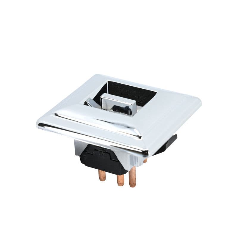 Control Electrico De Elevador Chevrolet Blazer (C10) 1973-1991 5 Pines 1 Tecla Cromado C/Orejas P/Tornillo 12V Cub