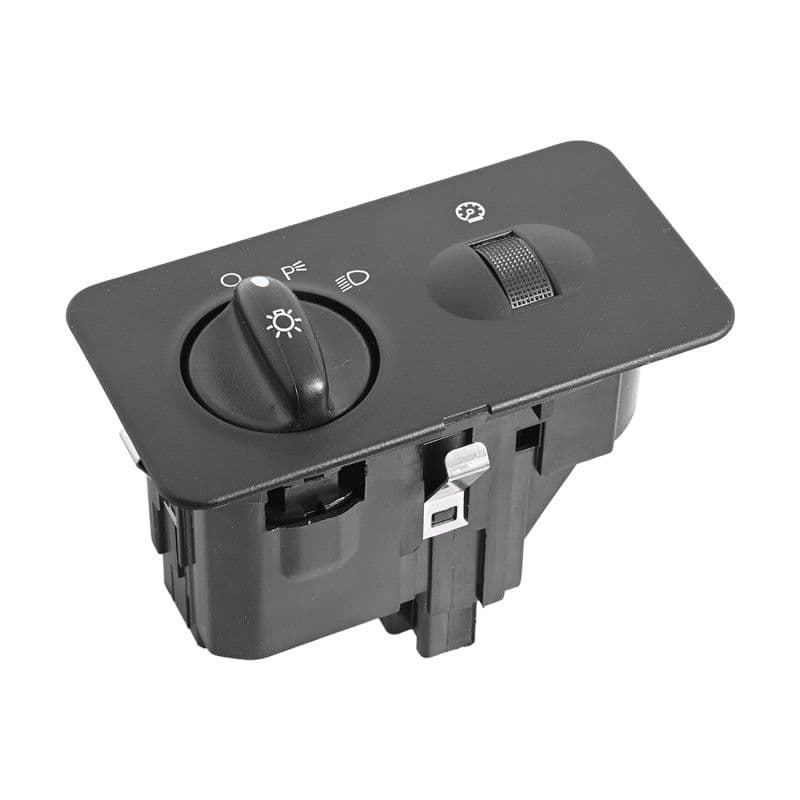 Interruptor Luz De Faro Ford F-150/F-250 1997-2008 10 Pines Rectangular Con Regulador Negro 12V Cub