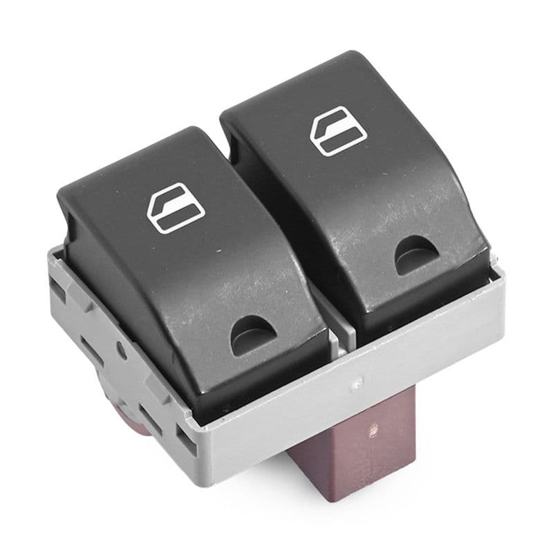 Control Electrico De Elevador Volkswagen Crossfox 2007-2017 4 Pines 2 Teclas Negro Base Cafe Un Click 12V Generica Generica