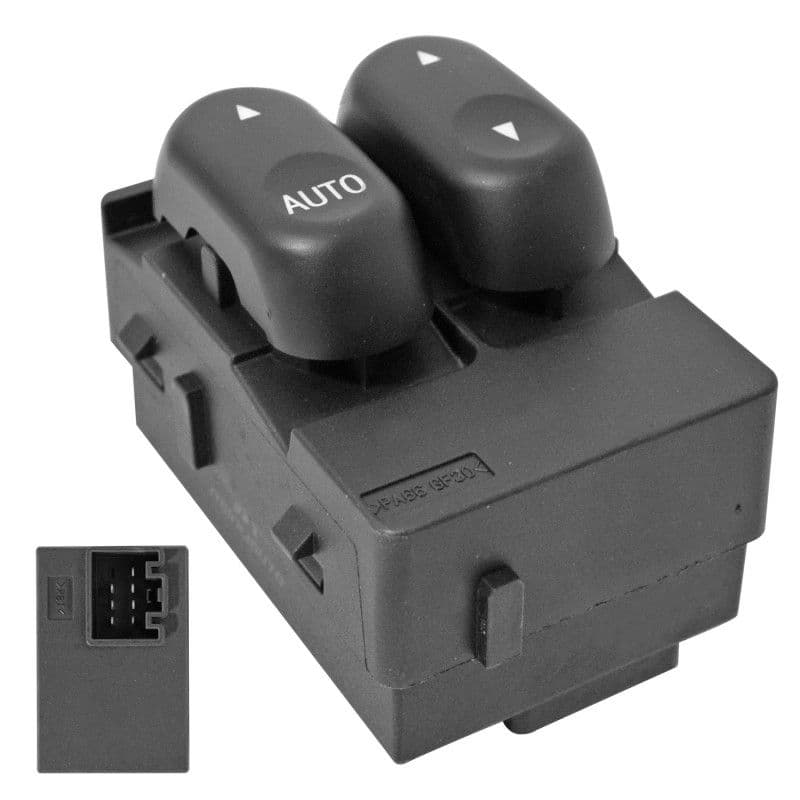 Control Electrico De Elevador Ford F-150/F-250 2004-2008 7 Pines 2 Teclas Negro 12V Manijauto