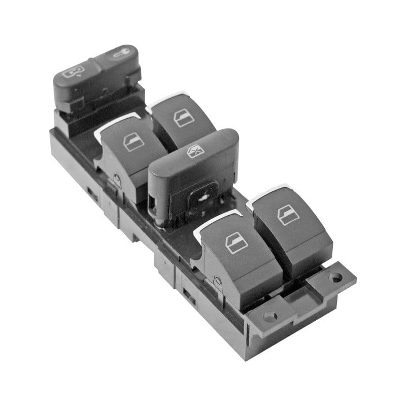 Control Electrico De Elevador Volkswagen Jetta Clasico 2008-2015 9 Pines 6 Teclas Negro Filo Cromado 12V Manijauto